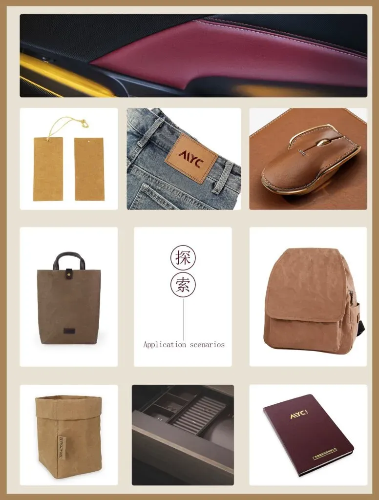 Washable paper applications across bags apparel packaging and interiors