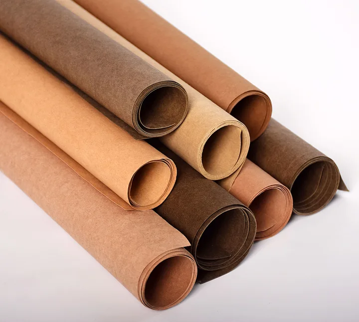 Natural-color washable paper rolls